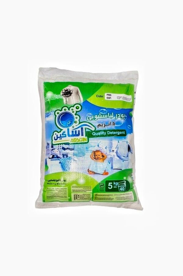 پودر ماشین لباسشویی 5 کیلویی آساگین